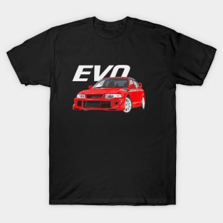 evo 6 EVOLUTION VI jdm CLASSIC MITSUBISHI RALLY CAR T-Shirt